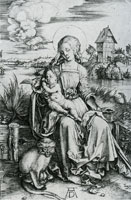 Albrecht Dürer Virgin and Child with a Monkey