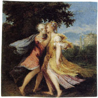 Andrea Schiavone Jupiter embracing Callisto