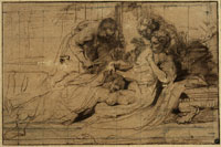 Anthony van Dyck Study for Samson and Delilah