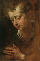 Anthony van Dyck Study of Boy's Head and Hands