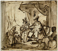 Carel Fabritius The Messenger Presenting Saul's Crown to David