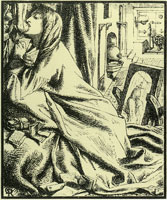 Dalziel brothers after Dante Gabriel Rossetti Mariana in the South