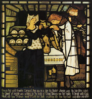 Dante Gabriel Rossetti Sir Tristram and la Belle Ysoude drinking the love potion