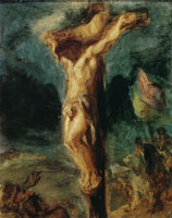 Eugène Delacroix Christ on the Cross (sketch)
