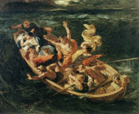 Eugène Delacroix Christ on the Sea of Galilee