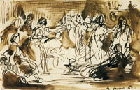 Eugène Delacroix The Denial of Saint Peter