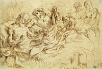Eugène Delacroix Jacob Beholding Joseph's Coat