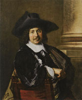 Frans Hals Portrait of a Painter Holding a Brush