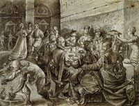 Hendrick Goltzius - The Banquet of Sextus Tarquinius