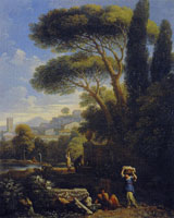 Jan Frans van Bloemen and Placido Costanzi Landscape in Lazium