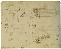 Leonardo da Vinci Architectural and Geometric Sketches