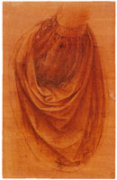 Leonardo da Vinci Drapery Study for the Salvator Mundi