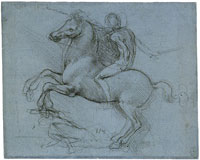 Leonardo da Vinci Study for  the Sforza Monument