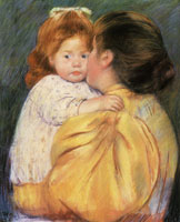 Mary Cassatt Maternal Kiss