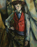 Paul Cézanne Le garçon au gilet rouge