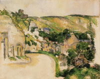 Paul Cézanne A Turn in the Road at La Roche-Guyon