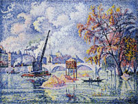 Paul Signac Flood at the Pont Royal, Paris