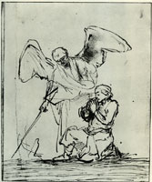 Attributed to Willem Drost The Angel Shows the Fish to Tobias