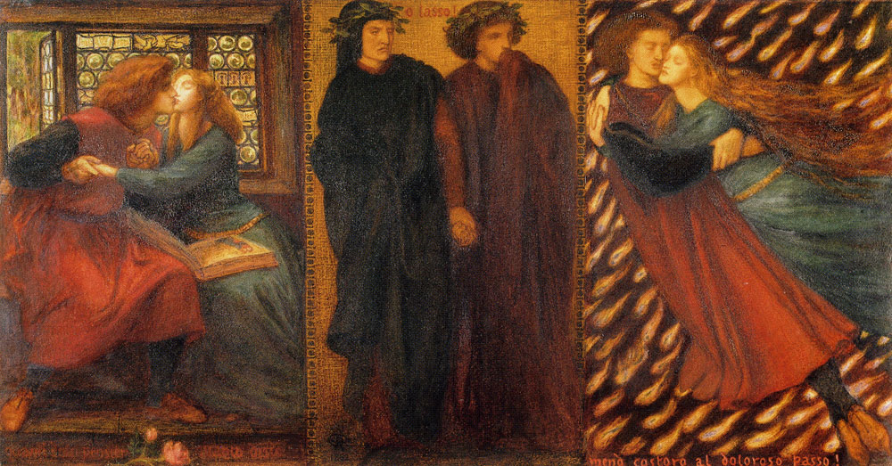 Dante Gabriel Rossetti - Paolo and Francesca da Rimini