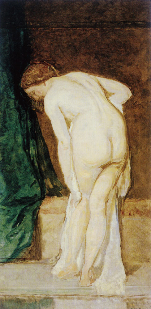 Eduardo Rosales Gallina - Female Nude or Getting out of the Bath