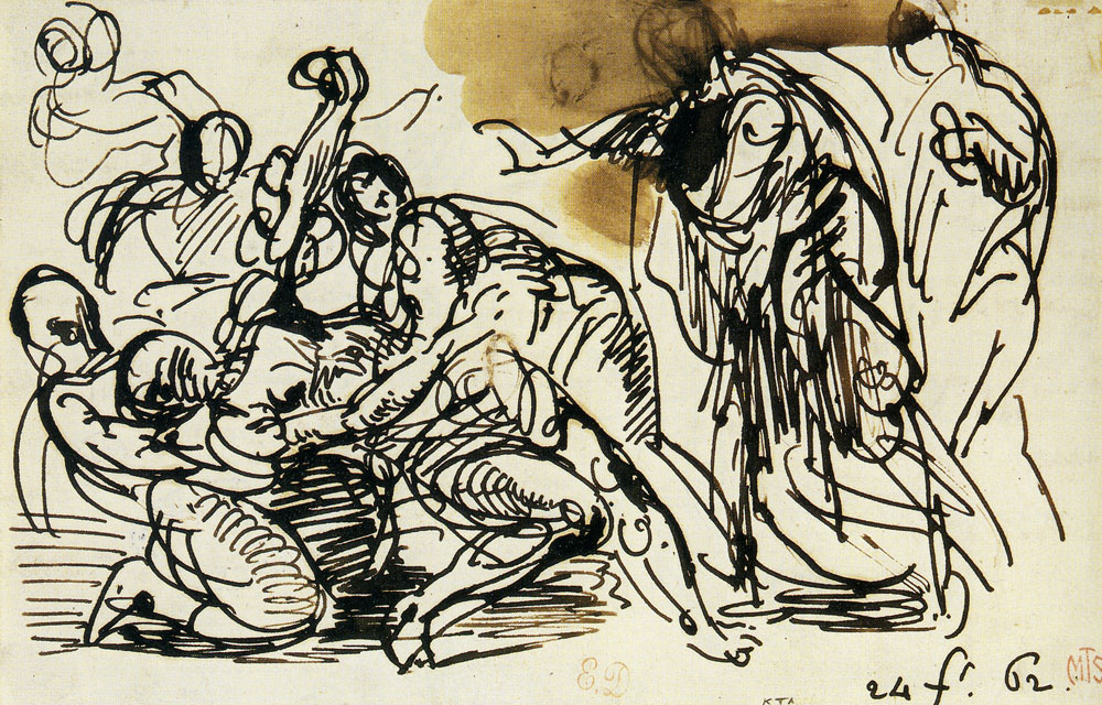 Eugène Delacroix - Christ Casting Out a Devil