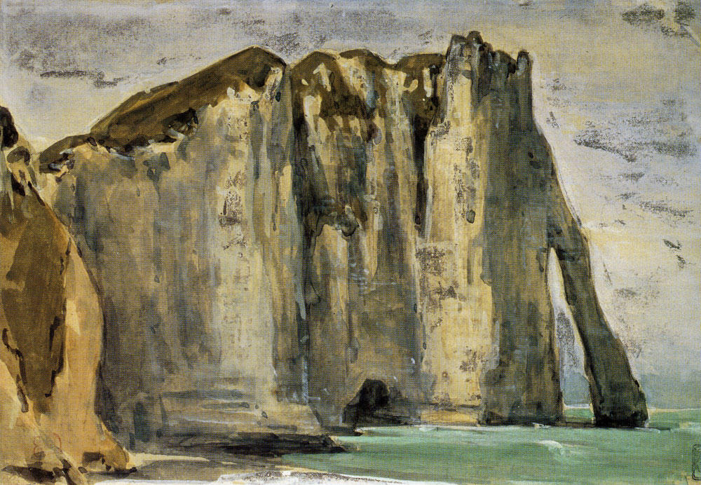 Eugène Delacroix - Cliffs of Étretat