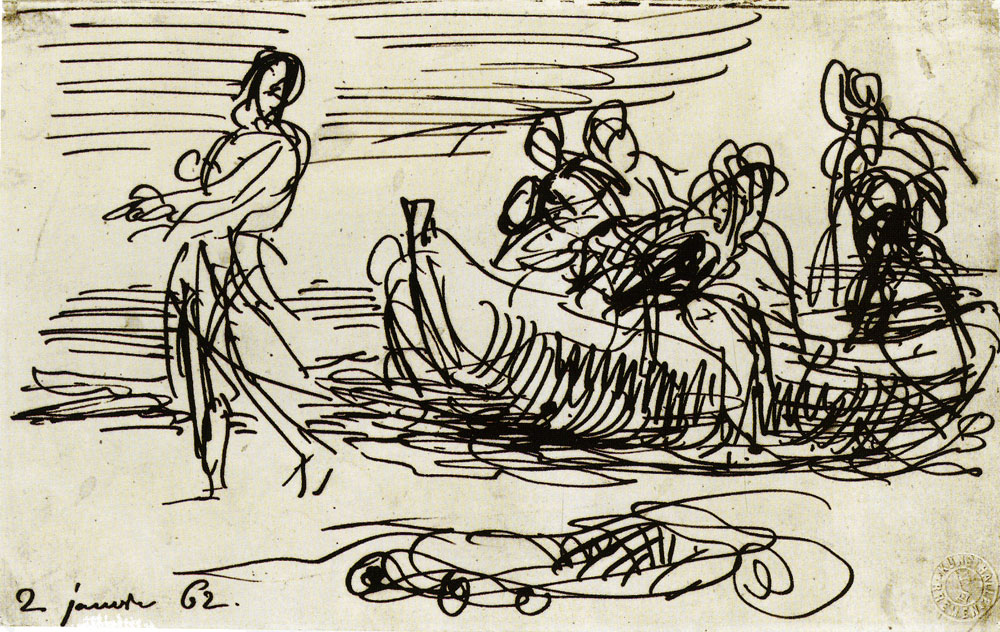 Eugène Delacroix - The Miraculous Draught of Fishes
