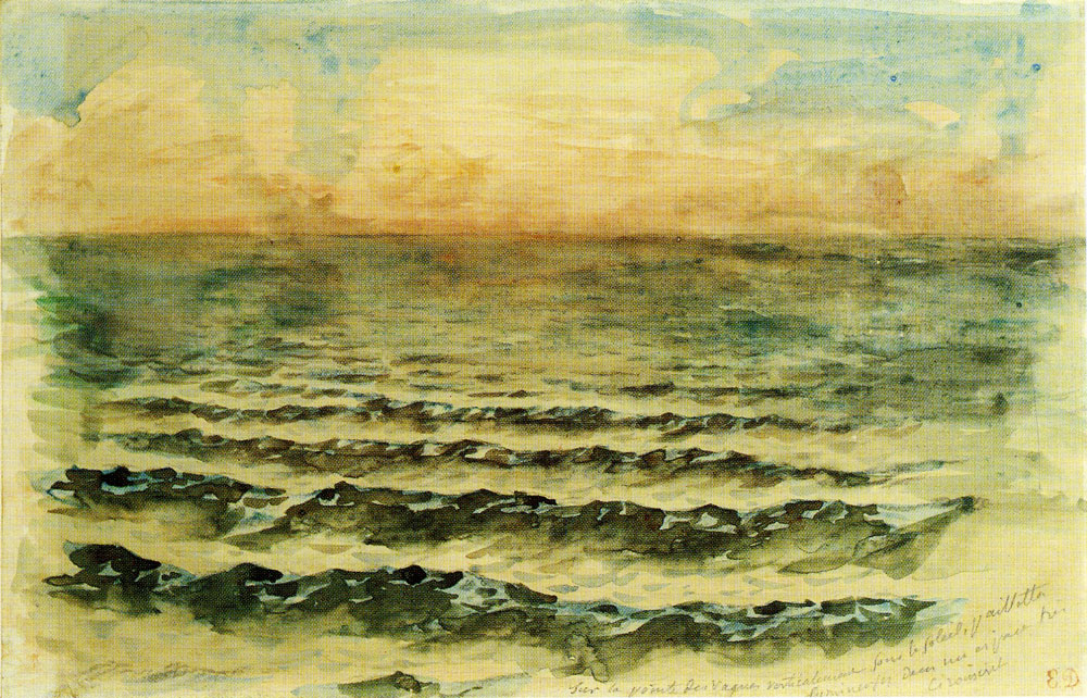 Eugène Delacroix - Sunset on the Sea