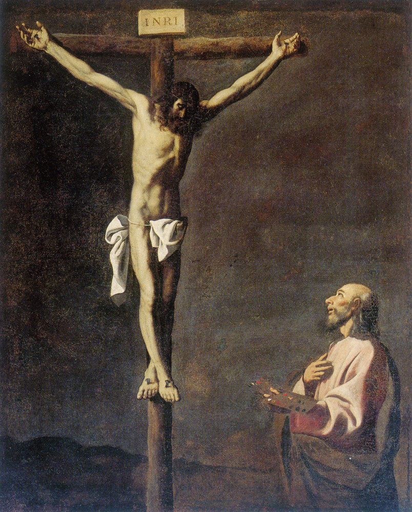 Francisco de Zurbarán - Saint Luke as a Painter before Christ on the Cross