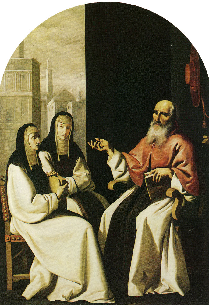 Francisco de Zurbaran - St. Jerome with St. Paula and St. Eustochium