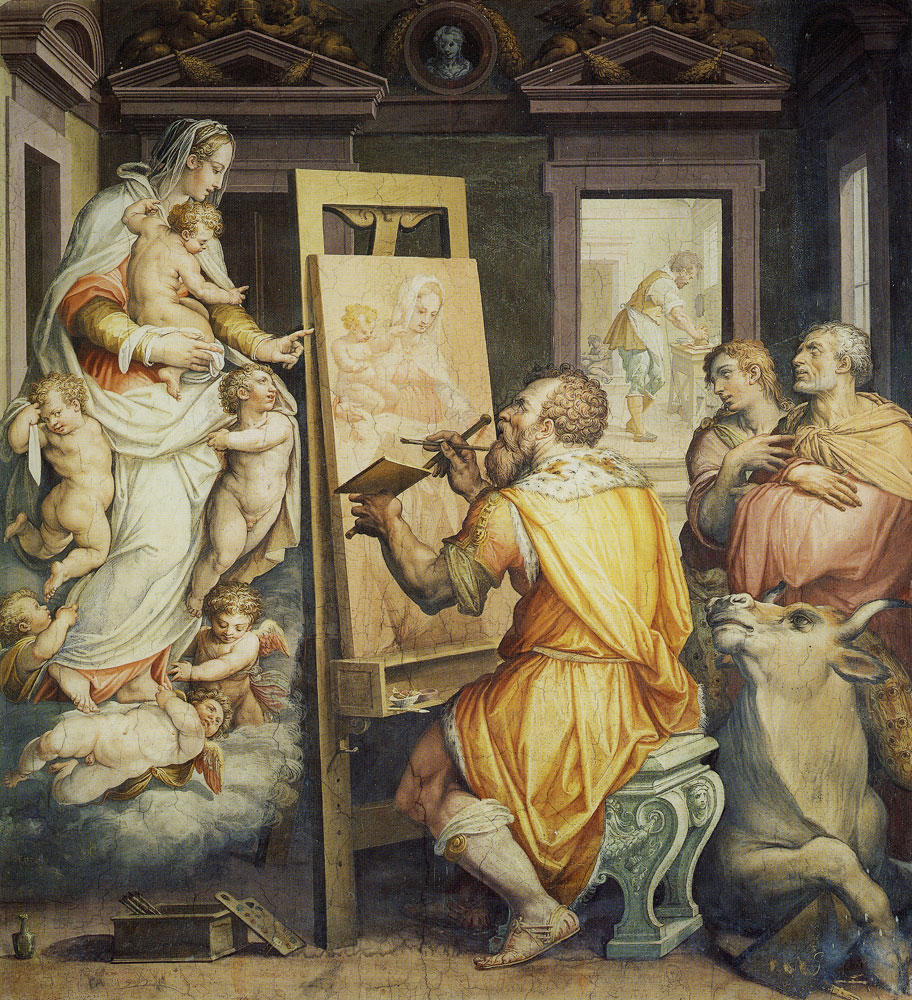 Giorgio Vasari - Saint Luke painting the Virgin