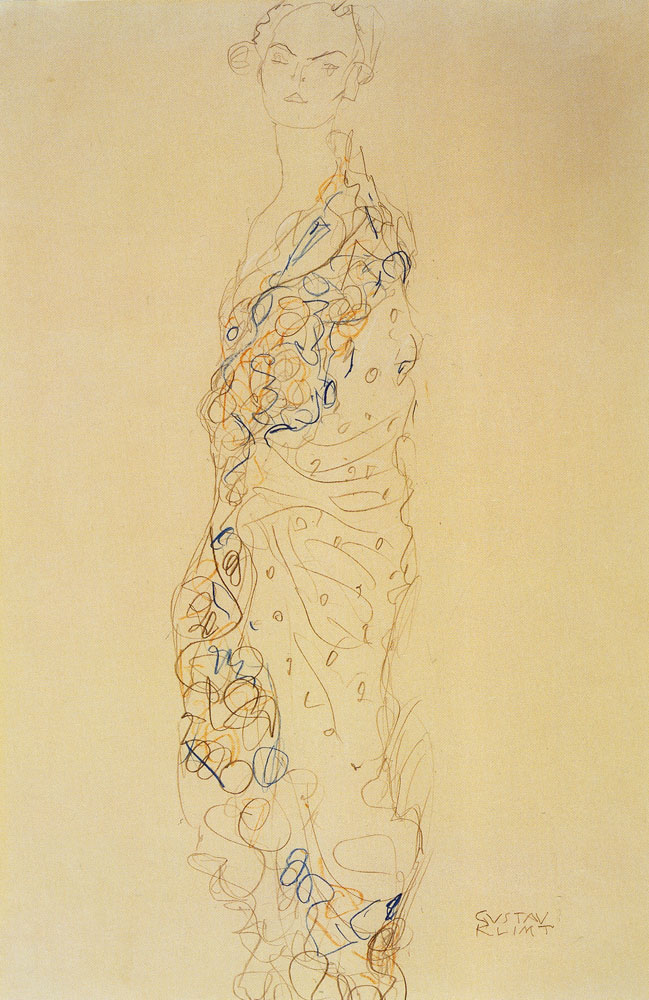 Gustav Klimt - Lady in a Kimono, Baring Right Shoulder