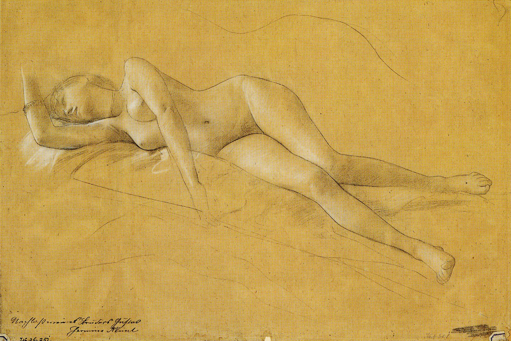 Gustav Klimt - Reclining Nude