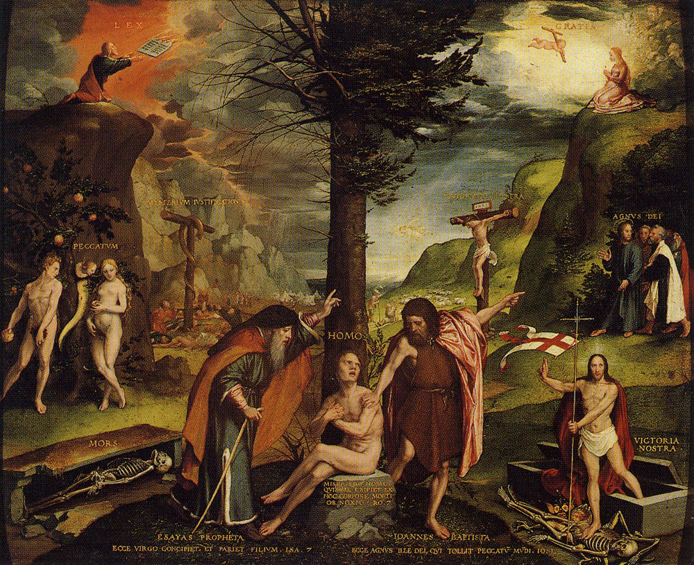 Hans Holbein the Younger - Allegory of the Old and New Testaments