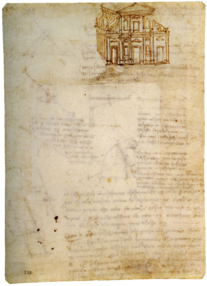 Leonardo da Vinci - A Church Viewed in Perspective