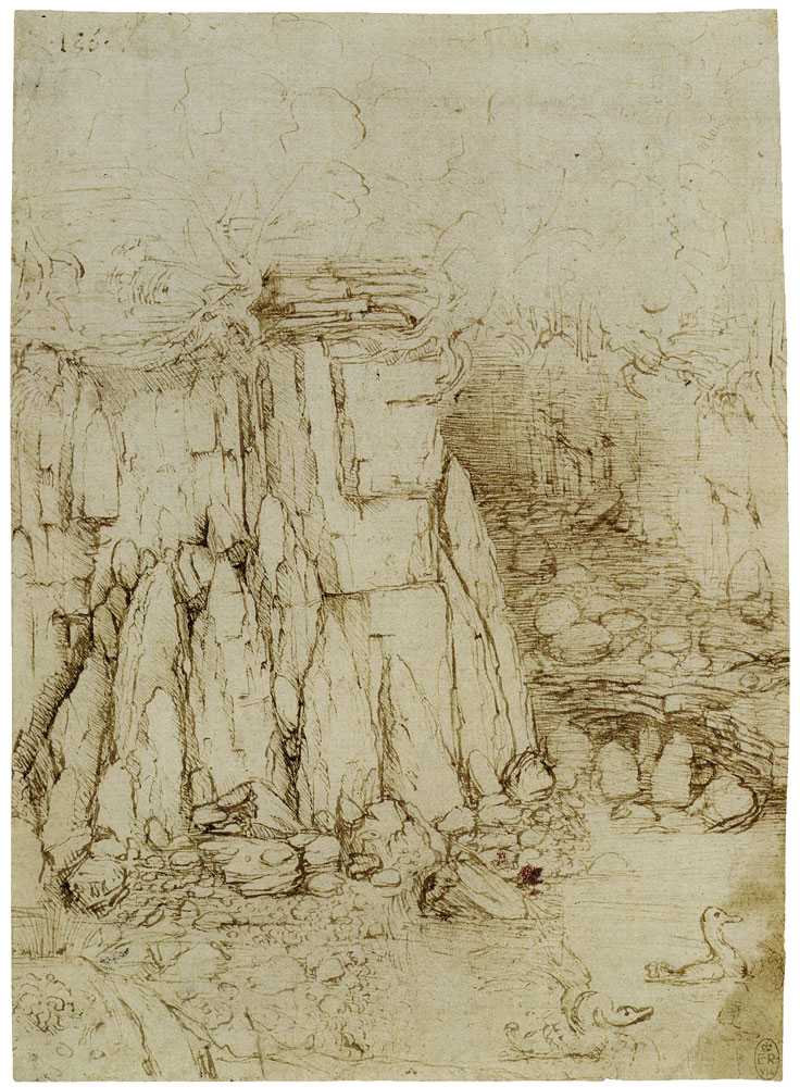Leonardo da Vinci - A Rocky Ravine