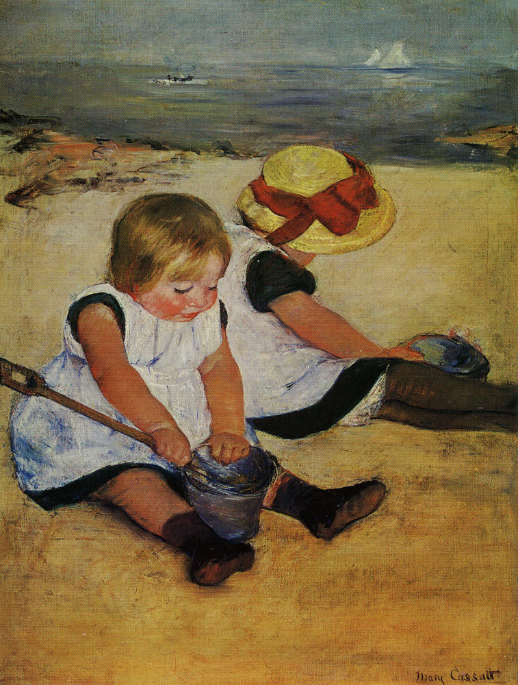 Mary Cassatt - Two Children at the Seashore