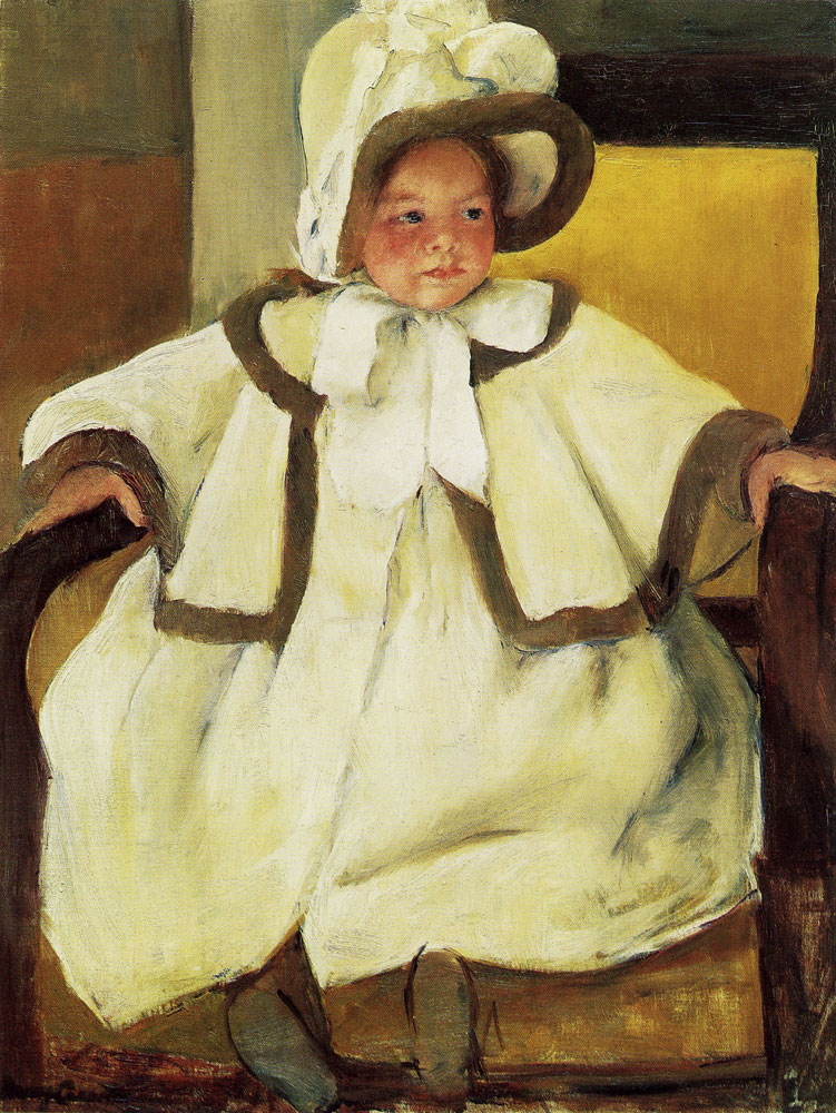 Mary Cassatt - Ellen Mary Cassatt in a White Coat