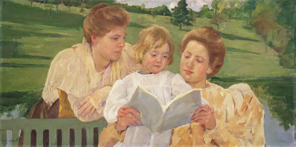 Mary Cassatt - Family Group Reading