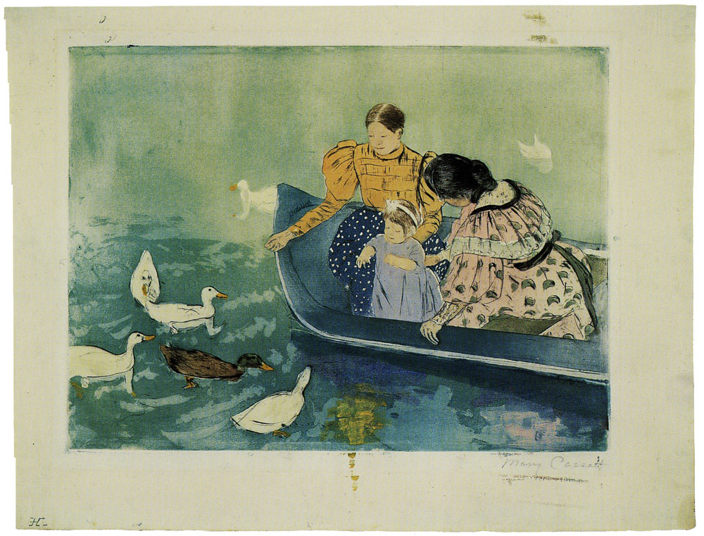 Mary Cassatt - Feeding the Ducks