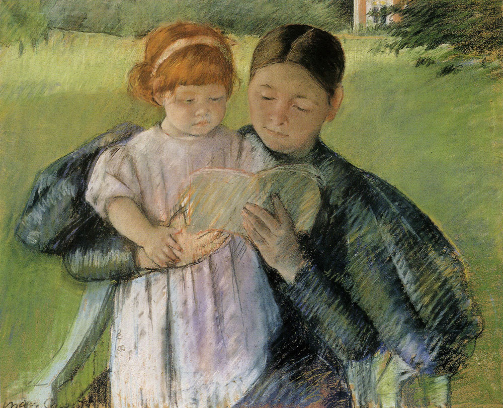 Mary Cassatt - Nurse Reading to a Little Girl