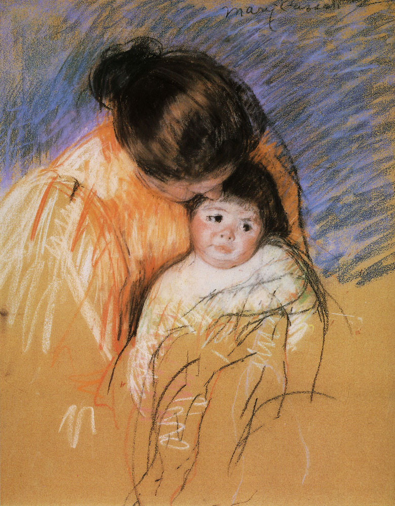Mary Cassatt - Sketch of a Mother Looking Down at Thomas
