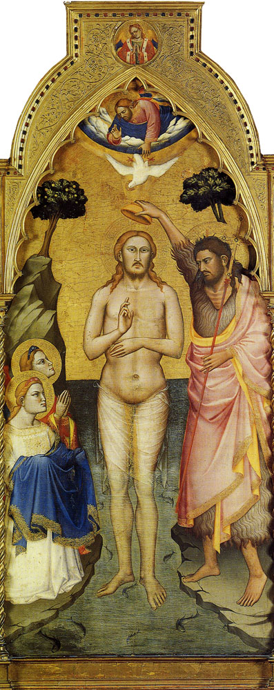 Attributed to Niccolo di Pietro Gerini - The Baptism of Christ