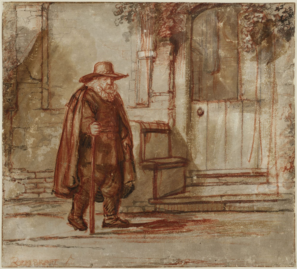 Nicolaes Maes - Elderly Man in Wide-Brimmed Hat