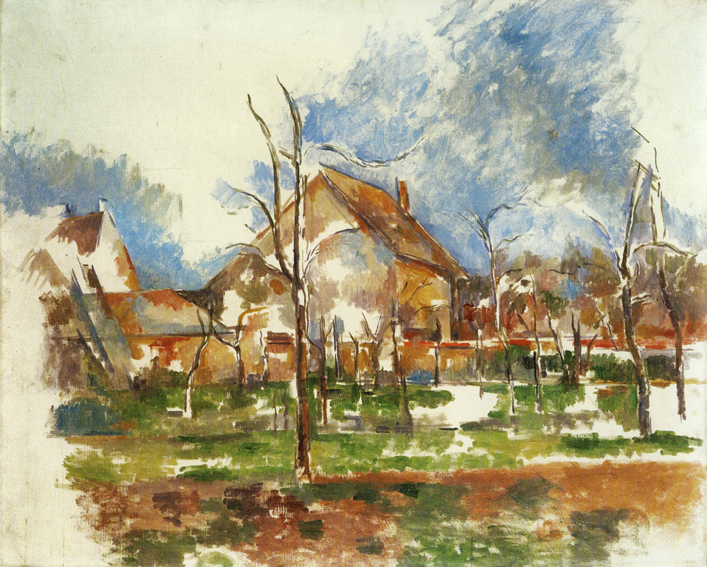 Paul Cézanne - Winter landscape, Giverny