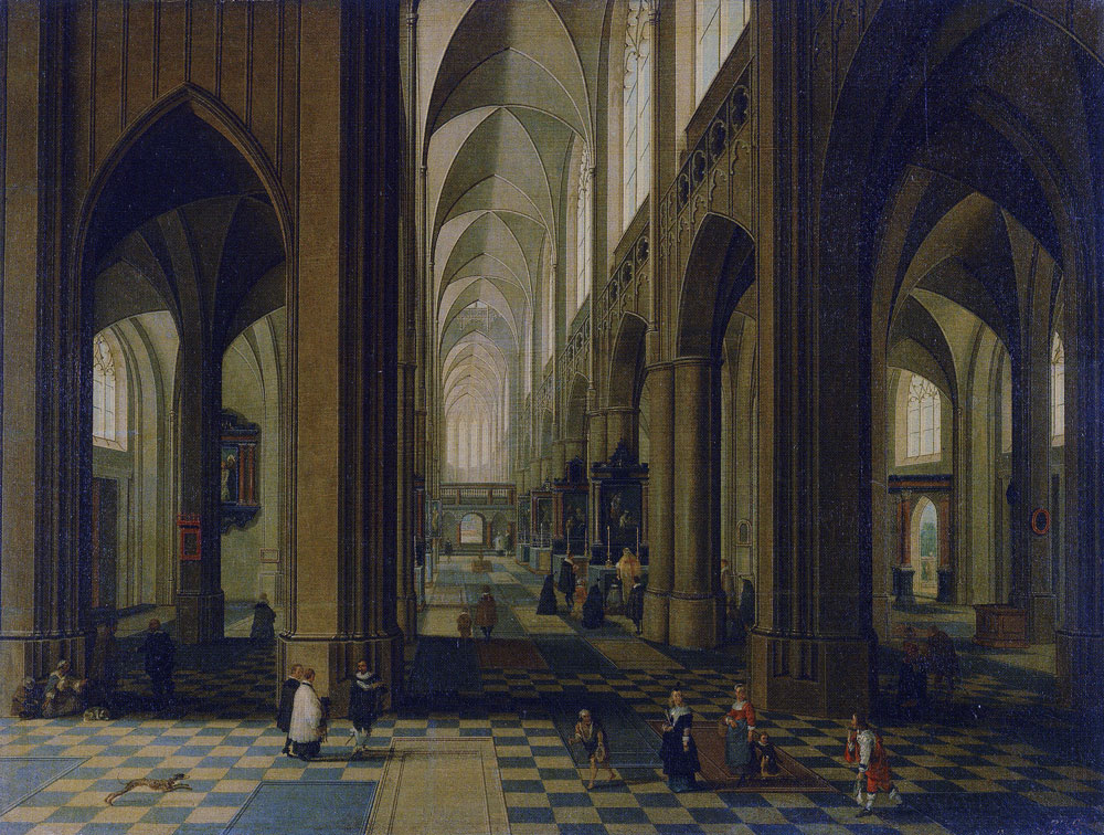 Peeter Neeffss II - Interior of Antwerp Cathedral