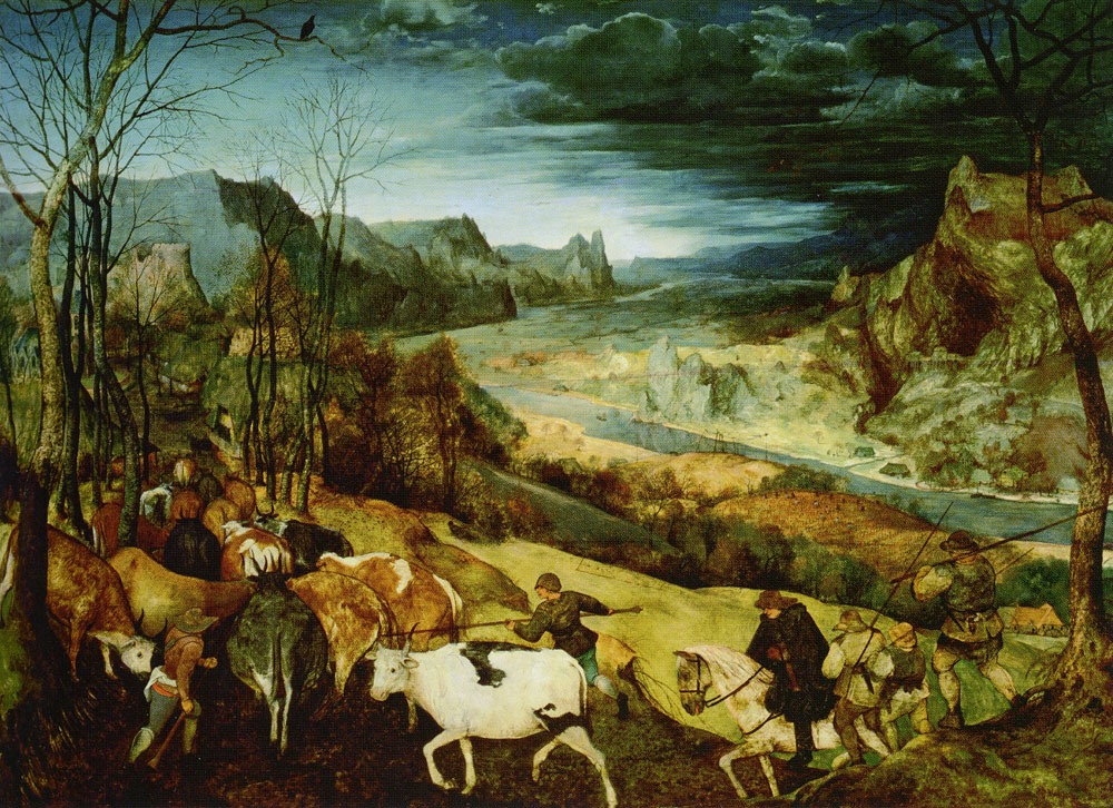 Pieter Bruegel the Elder - Return of the herd