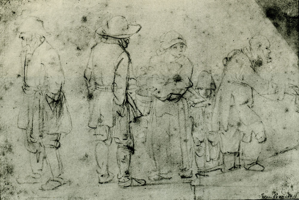 Rembrandt - A Beggar Family