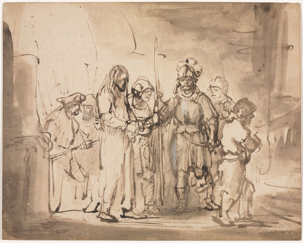 Rembrandt - Christ Taken Before Caiaphas