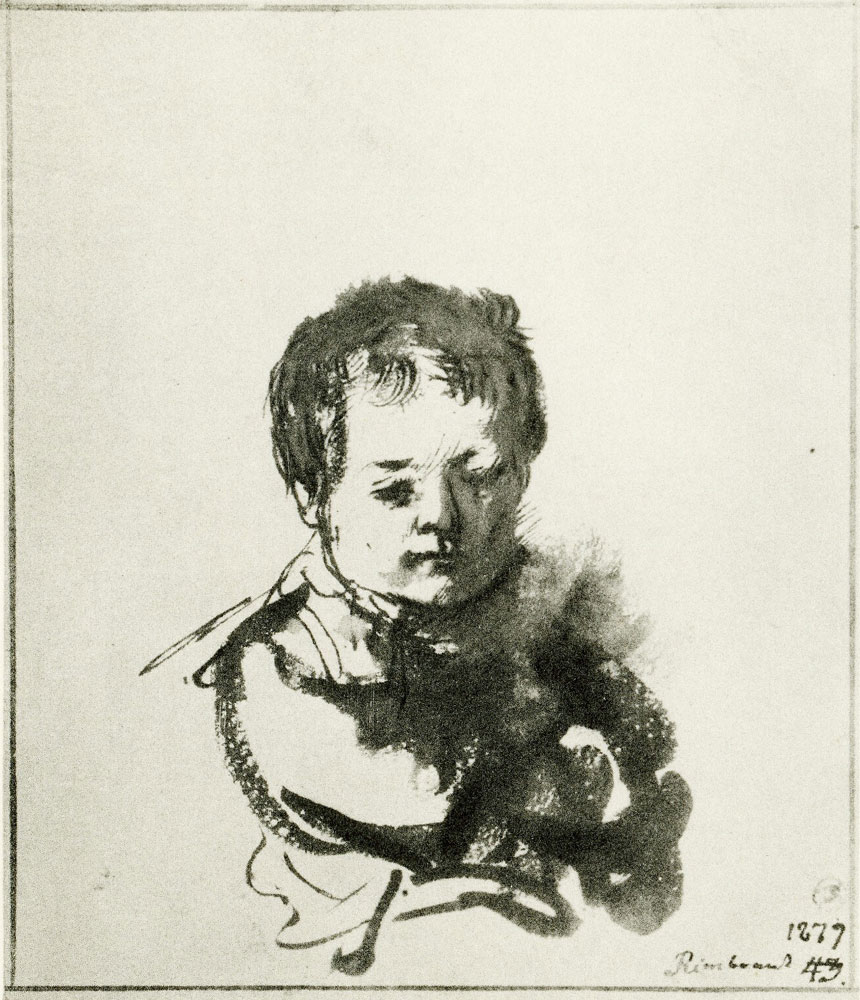 Rembrandt - Portrait Study of a Boy